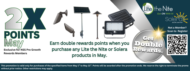 Double Points for rewards members on Lite the Nite and Solera